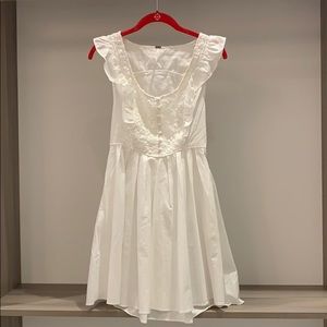 Free People White Cotton Button Dress Size XS